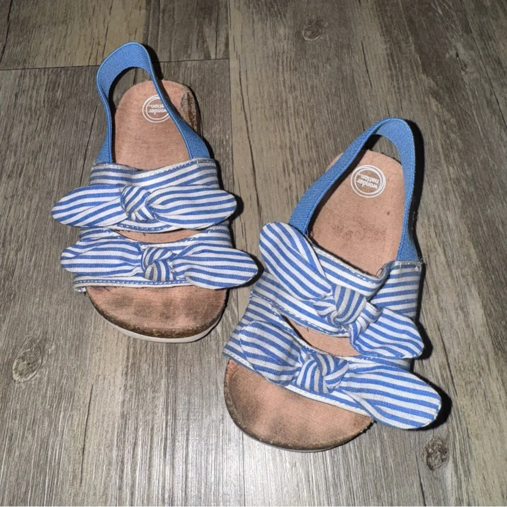 ☀️6/$20☀️ Wonder Nation Striped Kids Sandals